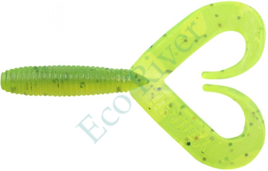 Твистер Yaman PRO Loop-Two, р.2 inch, цвет #10 - Green pepper (уп.10 шт)