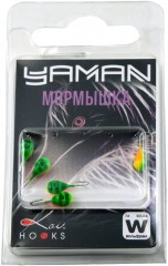 Мормышка вольфрамовая Яман  Капля с отв, р.3,5, вес 0,60 цв.окунь(уп.5 шт.)