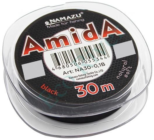 Леска Namazu Amida, L-30 м, d-0,25 мм, test-7,00 кг, угольно-черный (уп. 10 шт.)