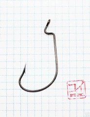 Крючок KOI OFFSET WORM , размер 5/0 (INT), цвет BN, офсетный (10 шт.)/65/