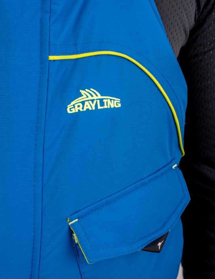 Камчатка костюм для рыбалки GRAYLING, зимний -45, т.синий-лайм