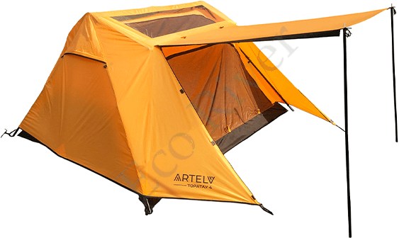 Палатка кемпинговая ARTELV 4 Оранжевая
