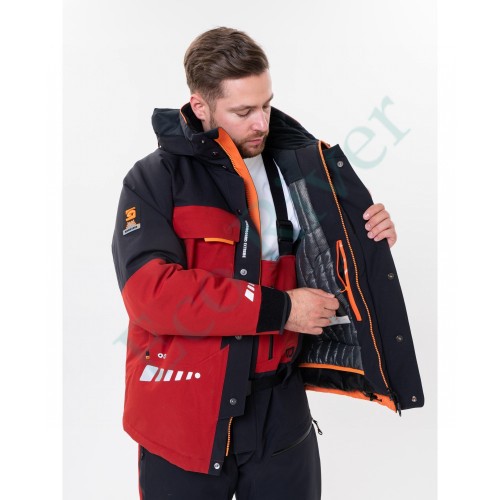 Костюм рыболовный Graff зимний до -50гр. размер 4XL/182-188 (красный)