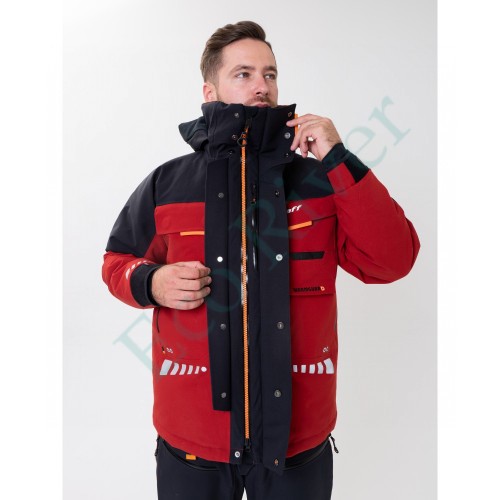 Костюм рыболовный Graff зимний до -50гр. размер 4XL/182-188 (красный)
