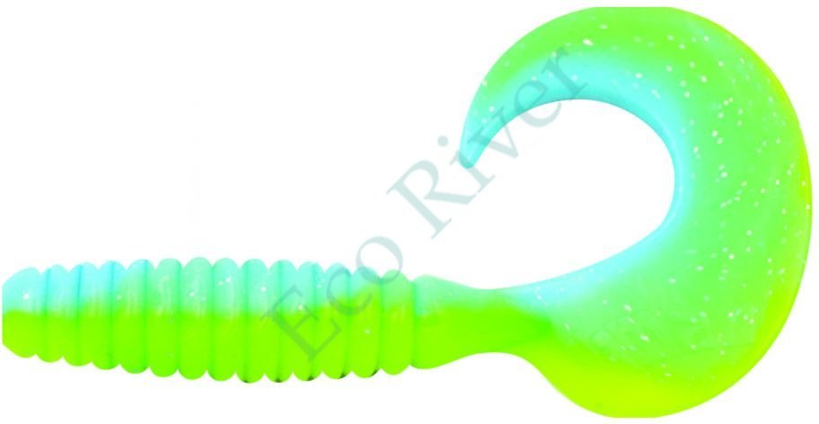 Твистер Yaman PRO Spiral, р.4 inch, цвет #18 - Ice Chartreuse (уп.5 шт)