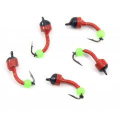 Мормышка вольф. безнасадочная Яман Лесотка №4, d-4 мм, L-10 мм, вес 1,00 г, фц. зеленый шар, цв. к