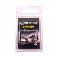 Мормышка безнасад. Яман Банан матовый шоколад, d-3 мм, вес 0,5 г, шарик никелированный (уп.5 шт)