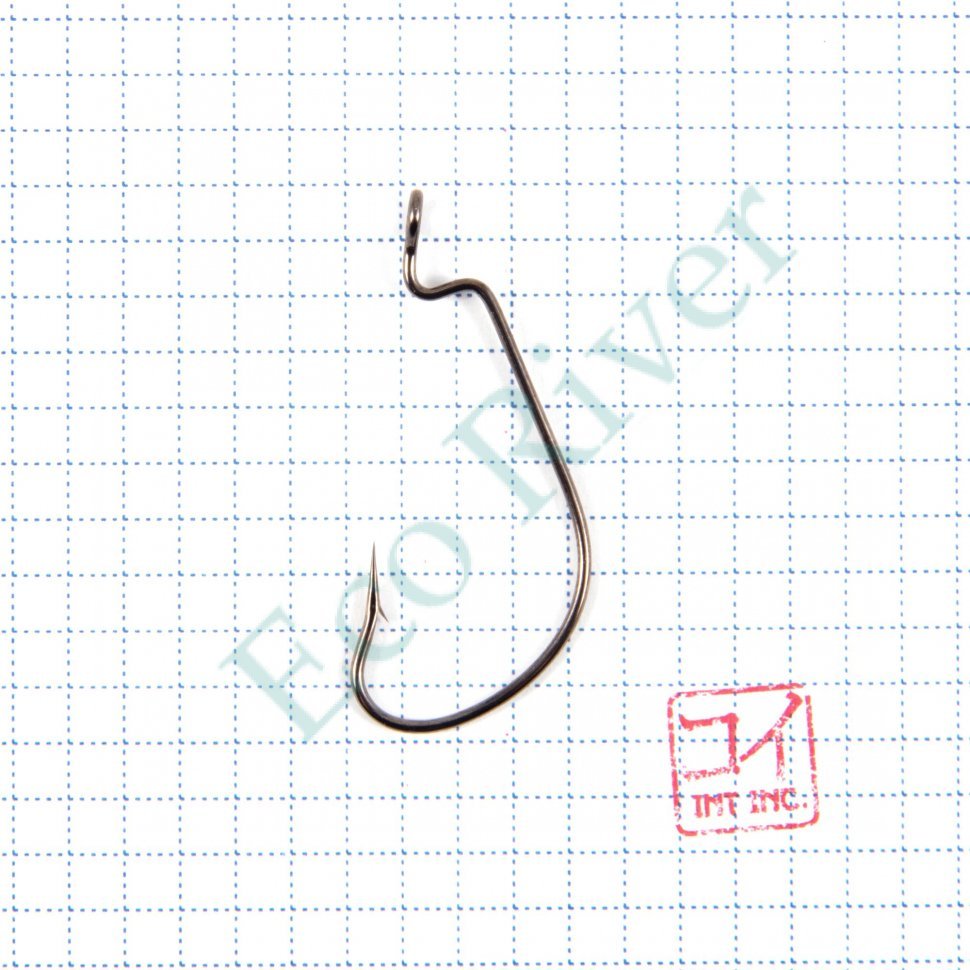 Крючок KOI OFFSET WORM , размер 4/0 (INT), цвет BN, офсетный (10 шт.)/65/