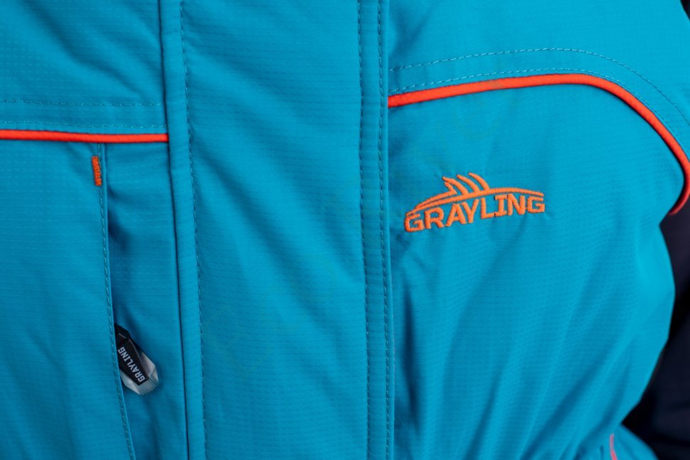 Камчатка женский костюм для рыбалки GRAYLING, зимний -45, бирюзово-оранжевый
