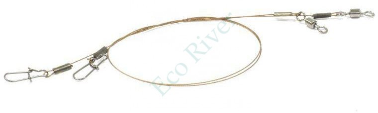 Поводок Sprut Classic 1*49 15см 9кг 2шт