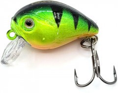 Воблер Namazu Crystal Crank, L-27мм, 2,4г, крэнк, медленно тонущий (0,5-1,0м), цвет №3/200/