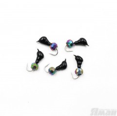 Мормышка безнасадочная ЯМАН Муравей с ушком, вес 0,45 г, кристалл хамелеон (уп. 5 шт.)