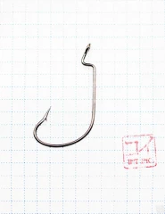 Крючок KOI OFFSET WORM , размер 3/0 (INT), цвет BN, офсетный (10 шт.)/75/