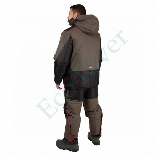 Костюм зимний поплавок Siberia Floating хаки/черный тк. breathable р.48-50/176 (Huntsman)