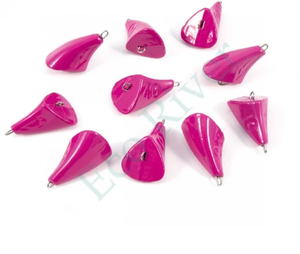 Груз Пуля-эксцентрик окрашенный разборный Яман (10 шт.) - 40 гр., фиолетовый/150/