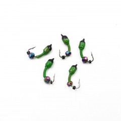 Мормышка вольф. безнасадочная Яман Лесотка №3, d-3 мм, L-8 мм, вес 0,60 г, кристалл хамелеон, цв.