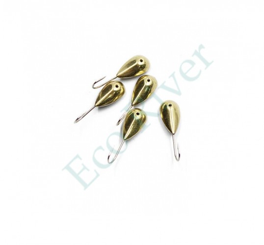 Мормышка паяная Яман Уралка, вес 0,48 г, латунь (уп. 5 шт.)