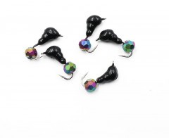 Мормышка безнасадочная Яман Муравей с ушком, вес 0,6 г, кристалл хамелеон (уп. 5 шт.)