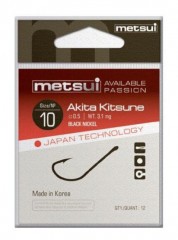 Крючок Metsui akita kitsune bln №10 12шт AK-BLN-10