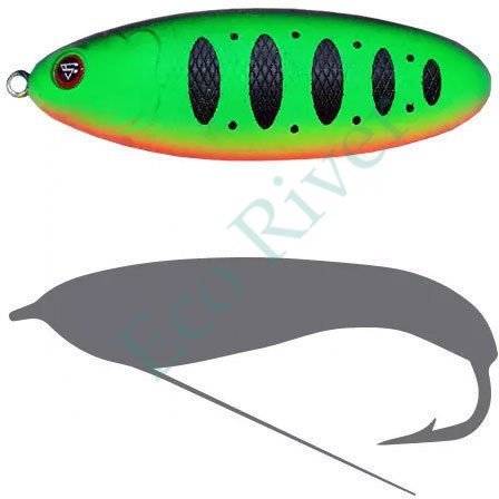 Блесна-незацепл. Sprut Bloody Woody Weedless Spoon 70S 15г/FTR