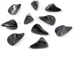 Груз Пуля-эксцентрик окрашенный разборный Яман (10 шт.) - 40 гр., чёрный/150/