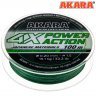 Леска плетёная Akara Power Action X4 green 0.18 100м