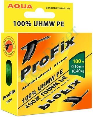 Плетеный шнур Aqua ProFix dark green 0.10 100м