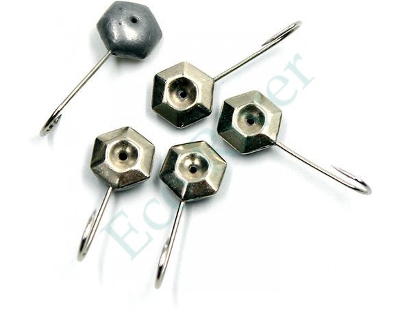 Мормышка паяная Яман Кристалл с лыской, вес 0,52 г, никель (уп. 5 шт.)