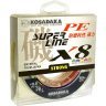 Леска плетёная Kosadaka Super PE X8 multicolor 0.40 150м