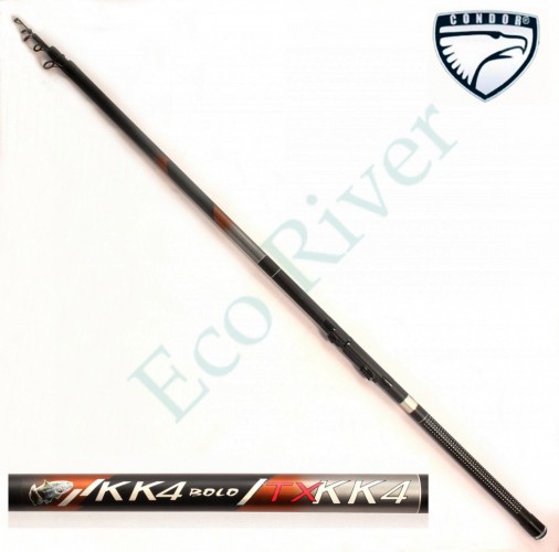 Удилище Condor TXKK4 с кольцами, длина 4 м