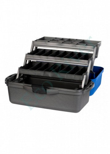 Ящик рыболовный Helios трехполочный синий T-HS-FB3-B