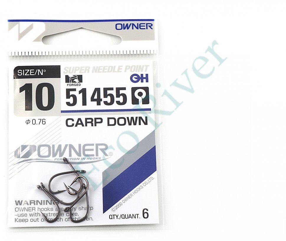 Крючок Owner Carp Down BC №10 6шт