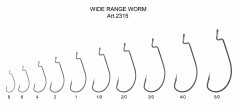 Крючок Fish Season Wide Range Worm №1/0 BN 5шт офсет. 2315-0051F