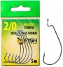 Крючок Fish Season Wide Range Worm №1/0 BN 5шт офсет. 2315-0051F