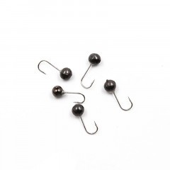 Мормышка вольф Яман Шар с отв, р.2,5 вес 0,20 цв.черн.никель(уп.5 шт.)
