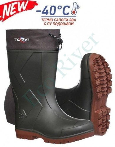 Сапоги Torvi ЭВА ПУ 5-сл. вкладыш -40С олива р.46-47