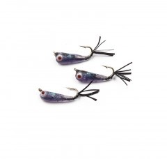 Мормышка Яман Малек пыздрик с ушком, L-13 мм, вес 0,15 г, кр. Kumho №12, цв. черный (уп. 3 шт.)