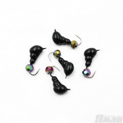 Мормышка безнасадочная Яман Муравей с ушком, вес 1,2 г, кристалл хамелеон (уп. 5 шт.)