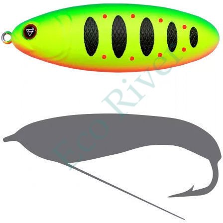 Блесна-незацепл. Sprut Bloody Woody Weedless Spoon 70S 15г/LGRTR