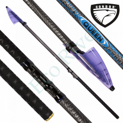 Удилище Condor Queen, c кольцами, длина 5 м, тест 15-40 гр, carbon IM-8