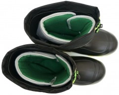 Сапоги Kaury President ЭВА 950-65/1 PW с манжет. утепл. черно-зеленые р.47-48