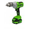 Дрель-шуруповёрт JACK POWER 4 Ah Li-Ion, 130 Н*м, 20V, серия Professional, кейс, 2 аккумулятора