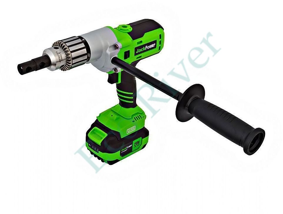 Дрель-шуруповёрт JACK POWER 4 Ah Li-Ion, 130 Н*м, 20V, серия Professional, кейс, 2 аккумулятора