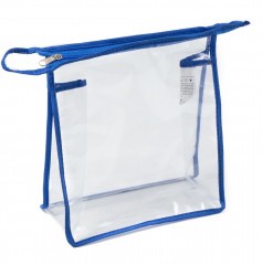 Косметичка Следопыт, 19х17х7 см, ПВХ, на молнии, прозрачная/25/50/