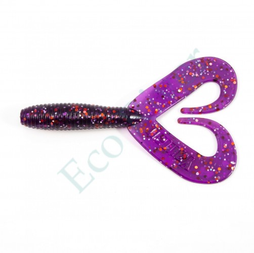 Твистер Yaman PRO Loop-Two, р.3 inch, цвет #08 - Violet (уп.5 шт)