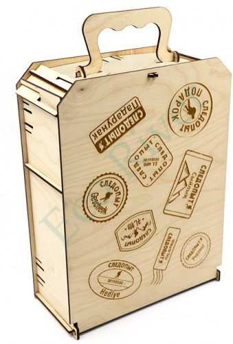 Коробка подарочная Следопыт из фанеры, 295х215х100 мм/16/