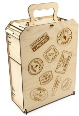 Коробка подарочная Следопыт из фанеры, 295х215х100 мм/16/