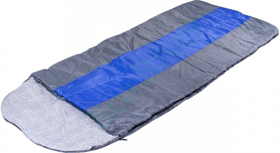 Спальный мешок с подголовником Следопыт-Traveller XL 190+35х85 см,± 5%, до 0С,3хслойн,цв.т-серый/8/