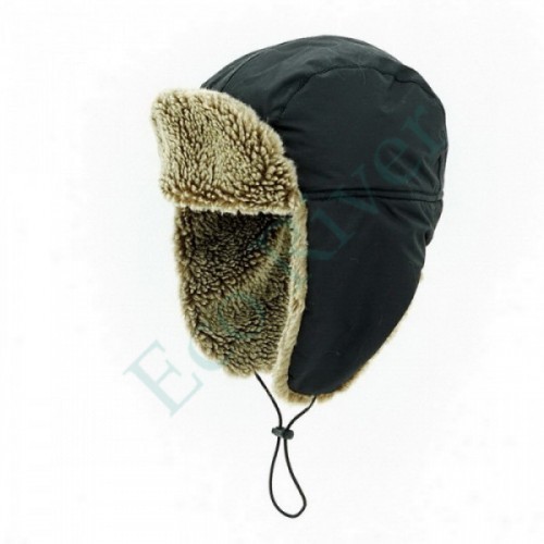 Шапка-ушанка Extreal Арктик меланж/плащ. черн. XL