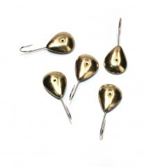 Мормышка паяная Яман Сердечко, вес 2,71 г, латунь (уп. 5 шт.)